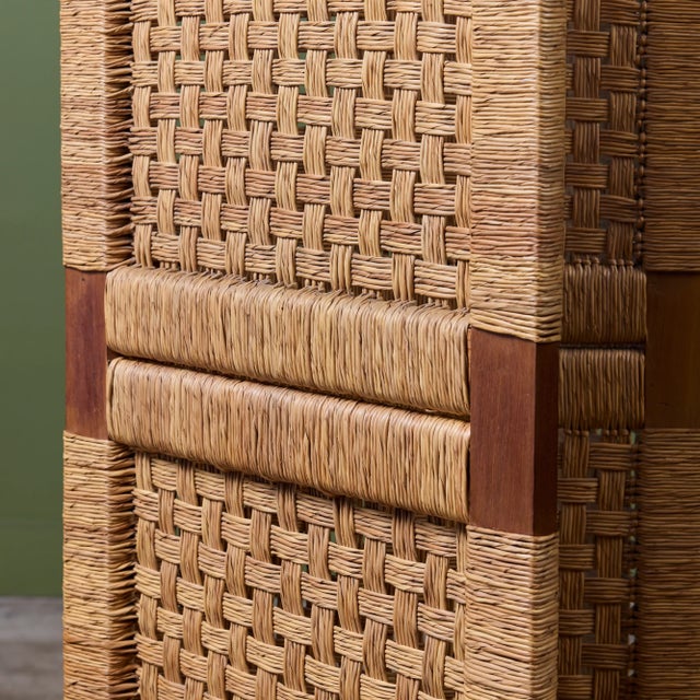 Michael Van Beuren Woven Room Divider For Sale In Los Angeles - Image 6 of 8