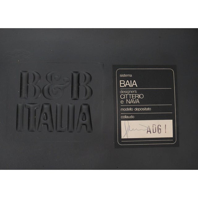 1980s Italian Baia Modular Sofa by Antonio Citterio & Nava for B&B Italia, 1970s, Set of 3 For Sale - Image 5 of 15