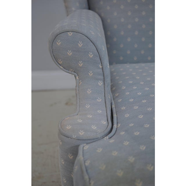 Drexel Chippendale Mahogany Wing Back Lounge Chair For Sale - Image 10 of 18