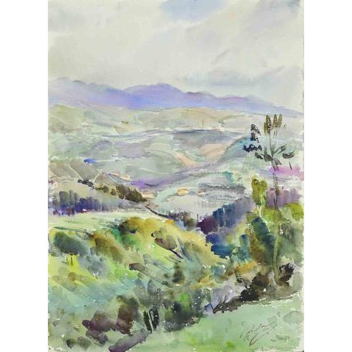 Watercolor on heavy paper realized by Carlo Ravagnan in 1970s. Very good condition. Carlo Ravagnan was born in Udine on...