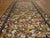 Antique European needlepoint rug, size: 10'6" x 24'9". Needlepoint Reproduction needlework carpet. The delicate patterns...