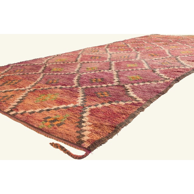 21927 Vintage Boujad Moroccan Rug, 06'04 x 15'00. The Eternal Lineage: A Vintage Boujad Moroccan Masterpiece of Prosperity...