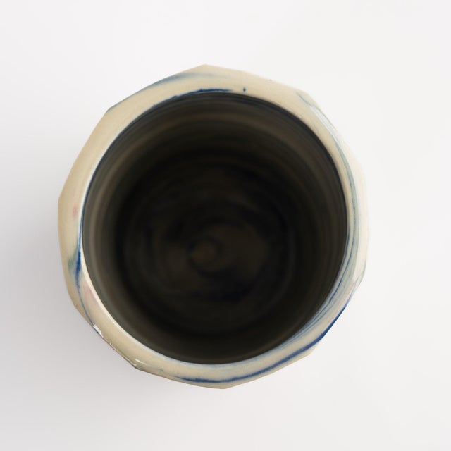 Vintage Nerikomi Marbled Ceramic Vase, Signed & Dated 1982 For Sale - Image 16 of 17