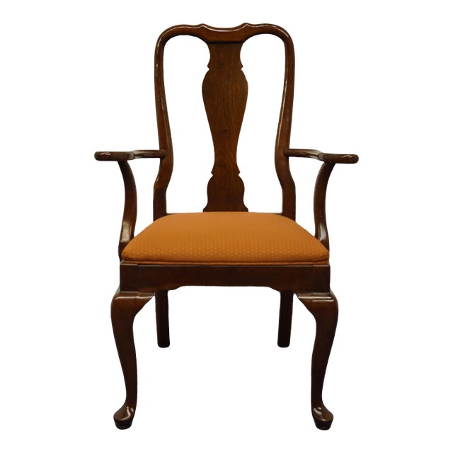 Ethan Allen Georgian Court Solid Cherry Traditional Style Dining Arm Chair 11-6211a For Sale