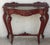 Rococo 20th Century Fancy Rococo Style Italian Carved Mahogany and Glass-Top Console For Sale - Image 3 of 13