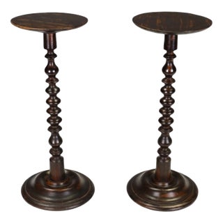 Antique 19th Century Penwork Display Stands, 1890, Set of 2 For Sale