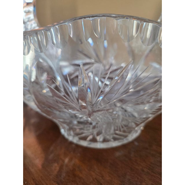 Antique American Brilliant Cut Centerpiece Basket For Sale - Image 4 of 9