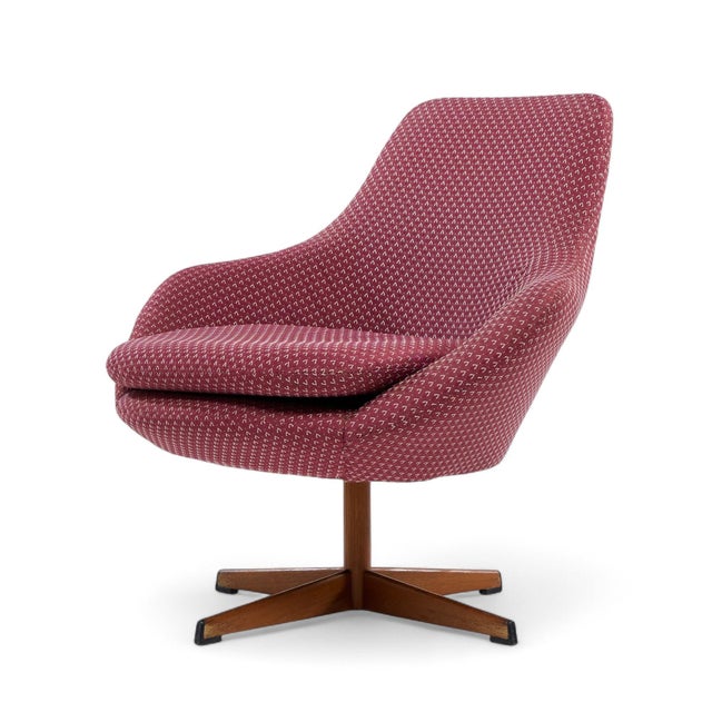 Dahléns Dalum Mid Century Swedish Teak Swivel Chairs - Pair For Sale In Chicago - Image 6 of 12