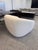 RH (Restoration Hardware) oversized barrel lounge chair in creamy ivory boucle. Fully upholstered sculptural form with no...