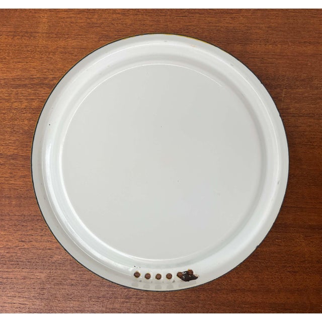 Mid-Century Modern Yellow Minimalist Enamel Pot by Seppo Mallat for Finel, Finland, 1960s For Sale - Image 17 of 18