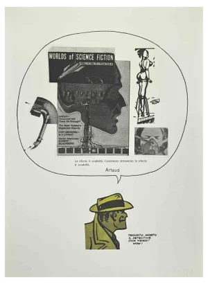 Sergio Sarri, Science Fiction, Lithograph and Etching, 1978