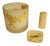 1990s Vintage Martha Sturdy Suspended Gold Leaf in Resin Bathroom Set - 3 Pieces For Sale In Phoenix - Image 6 of 11