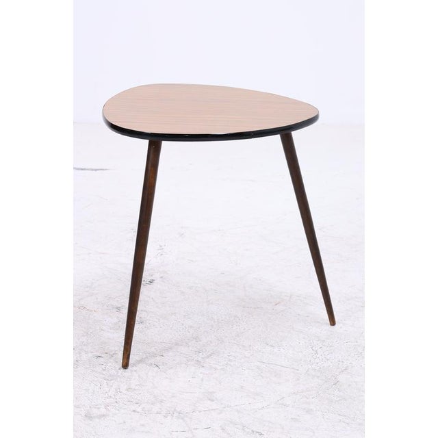 Brown Vintage Wooden Side Table, 1960s For Sale - Image 8 of 10