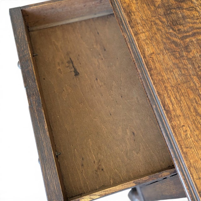 Antique Jacobean Revival Mirrored Buffet With Barley Twist For Sale - Image 10 of 18