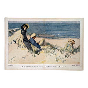 Jugend Magazine 1911 Alexander Von Salzmann "In the Dunes" Print