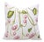 Fabdivine Pure White Linen Handmade Block Print Floral Throw Pillow Covers 16x16 Inches- Roshini For Sale