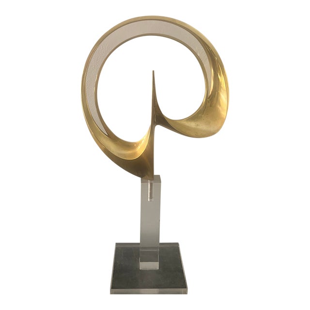 Carmelo Cappello 1974 Abstract Bronze Sculpture For Sale
