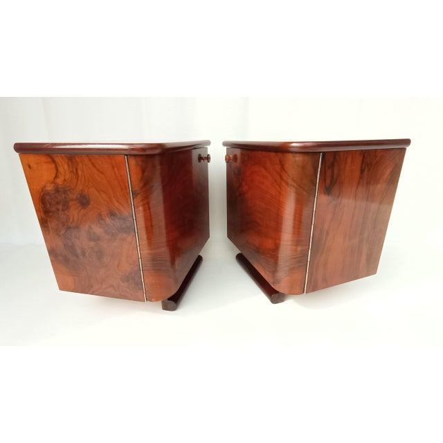 Jindrich Halabala Bedside Tables by Jindřich Halabala for Up Závody, 1960s, Set of 2 For Sale - Image 4 of 12