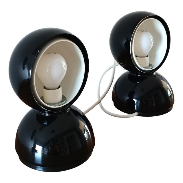 Eclisse Table Lamps by Magistretti Artemide, Set of 2 For Sale