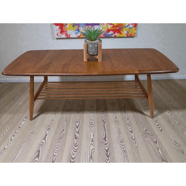 Mid-Century Modern Plank Coffee Table in Elm by Lucian Ercolani for Ercol, 1970s For Sale - Image 9 of 16