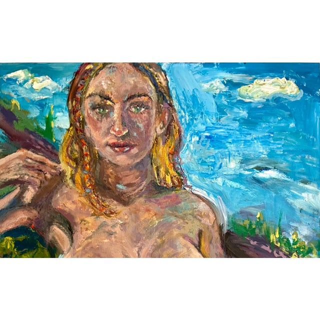 2020s “Top of the World”, Original Oil Paintings, Portrait of a Woman, by Van Ness For Sale - Image 5 of 9