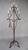 More information coming soon… The seven lights on this French wrought iron floor candelabra are arranged in a triangular...