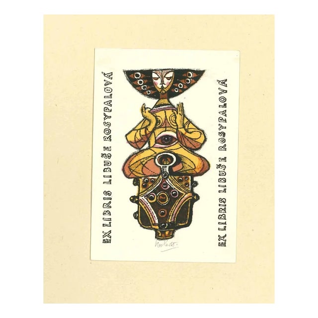 Rosypalova, Original Woodcut, 1965 For Sale