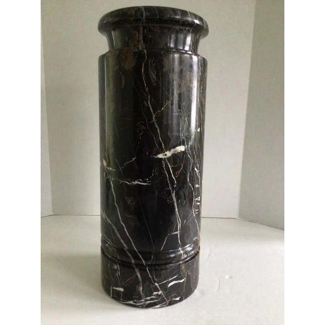 1970s Solid Natural Marble Umbrella Stand Typically, marble elements of this caliber can only be found in the finest...