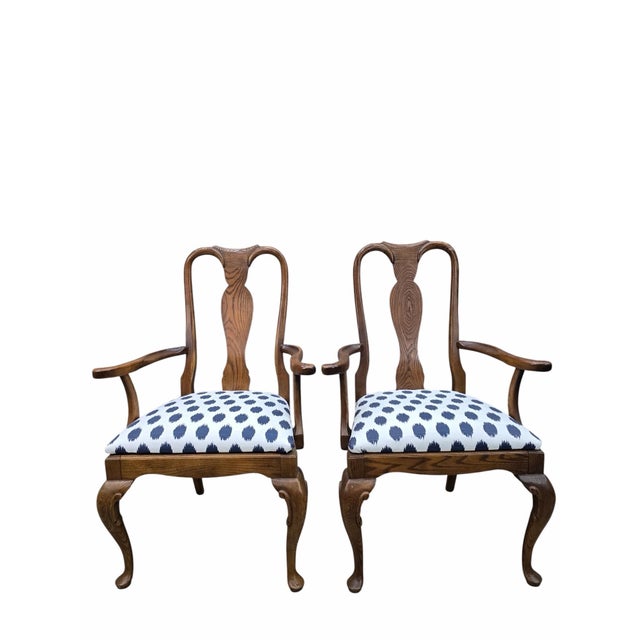 Vintage Queen Anne Style Dining Chairs by Century Chair Co. – Set of 6 For Sale - Image 10 of 12