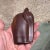 For your consideration, a 1970s modernist mini elephant sculpture made of carved wood. It features an abstract, minimalist...