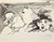 Modern Mino Maccari, Portraits, Watercolor Drawing, 1958 For Sale - Image 3 of 3