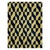 A vintage Turkish Art Deco accent rug handmade during the mid-20th century with a contemporary pattern in yellow and dark...
