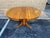 Early 20th Century Antique Oak Mission Style Pedestal Round Dining Table With Leaf. For Sale - Image 5 of 9