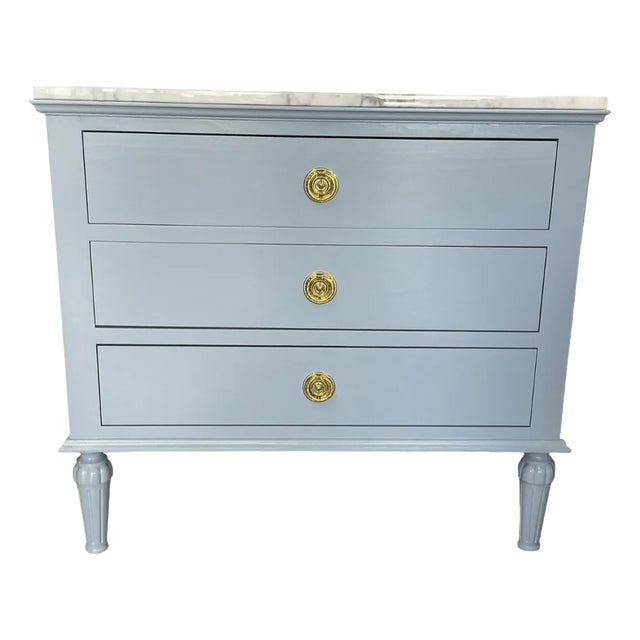 Royal Nightstand With Statuary Marble Top For Sale