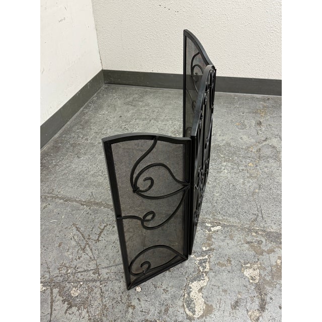 Early 21st Century Vintage Spanish Style Fireplace Screen For Sale - Image 5 of 12