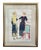 Art Deco Fashion Illustrations, Drawings, Framed, Set Of, 1920s, Pine For Sale - Image 3 of 13