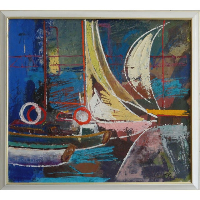 Boat. 1975, canvas, oil, 54.5x60.5 cm aleksandr rodin (1922-2001) painter born in a family of farmers. Wife rasma lace -...