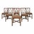 McGuire Vintage McGuire Rattan Cross Hatch Dining Chairs - Set of 8 For Sale - Image 4 of 12