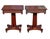 Antique Pair of Classical Mahogany Side Tables / Nightstands Sofa Table Set For Sale - Image 11 of 12
