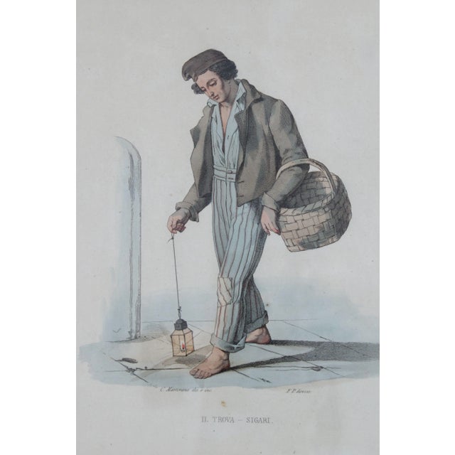 Antique Italian Series of Ancient Costumes & Trades Engravings For Sale - Image 11 of 13