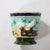 Pair of Signed Majolica Ceramic Cachepots W/ Birds, Nests & Bamboo Border Detail For Sale - Image 9 of 18