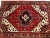Vintage Persian Heriz Serapi Area Rug in Near Square Size in Red, Ivory, Navy For Sale In Chicago - Image 6 of 9