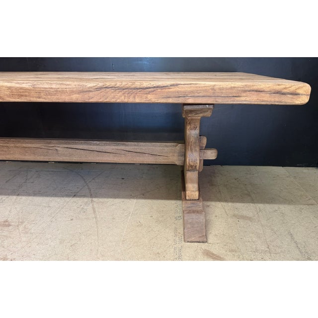 Antique Large Oak Farmhouse Dining Table, 1890 For Sale - Image 12 of 18