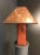 A gorgeous handmade cinnamon colored table lamp by renowned ceramic artist Jim Webb from his North Union Collection,...
