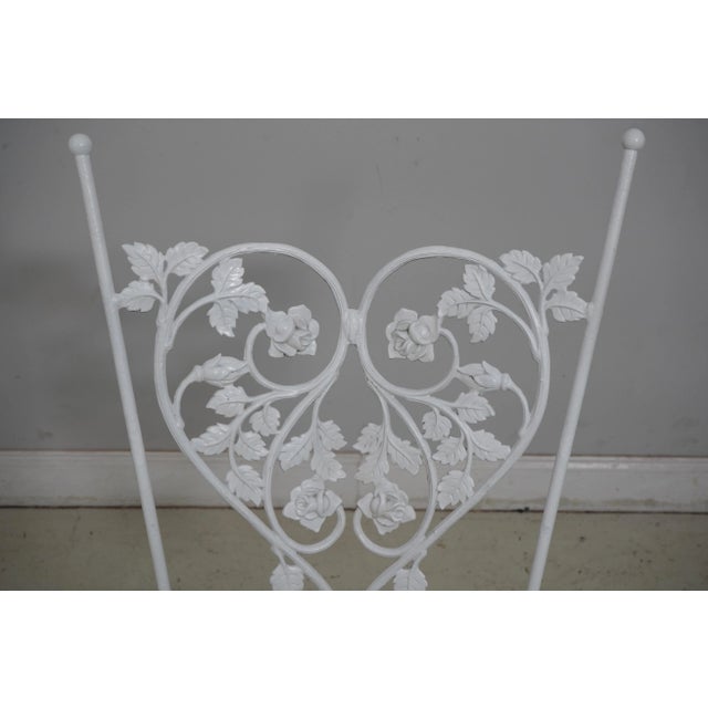 Vintage Iron Dining Room Table & 4 Chairs For Sale - Image 9 of 12