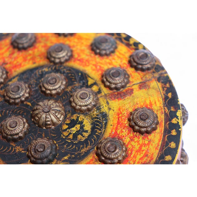 Handpainted Wooden Lacquerware Spice Box, 1950s For Sale - Image 9 of 11