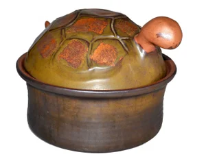 Ceramic Turtle Lidded Box
