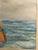 Watercolor Paining of a Boat Floating on the Ocean Signed by Artist For Sale - Image 4 of 7