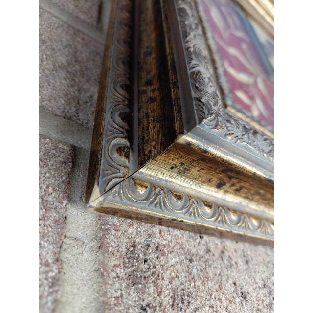 Red Pair of Framed Laurel Lehman Red Iris and Tulip Floral Prints For Sale - Image 8 of 17