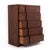 An absolutely stunning tall chest designed by Dale Ford for the Widdicomb Furniture Company. Circa 1950s. The walnut grain...